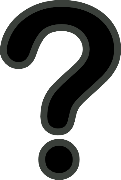 Download This Image As: - Black And White Question Mark, Transparent background PNG HD thumbnail