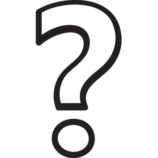 White Question Mark Ornament - Black And White Question Mark, Transparent background PNG HD thumbnail