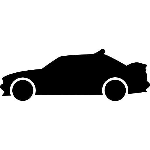 Black And White Race Car PNG -  SVG Plus