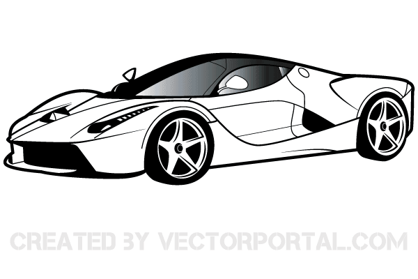 Sports Car Clipart Black And White   Căutare Google - Black And White Race Car, Transparent background PNG HD thumbnail