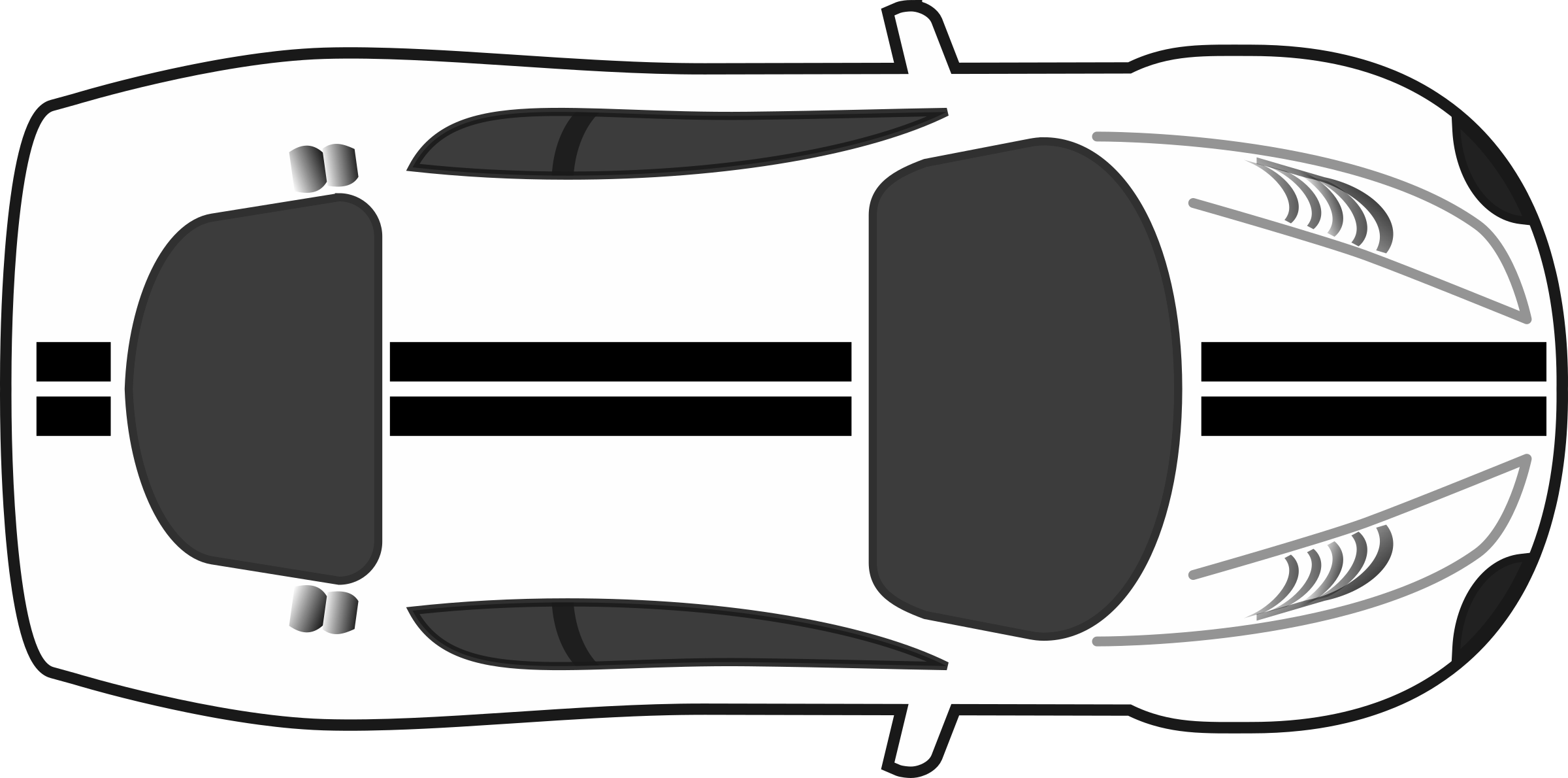 This Free Icons Png Design Of Racing Stripes Car Top View Hdpng.com  - Black And White Race Car, Transparent background PNG HD thumbnail