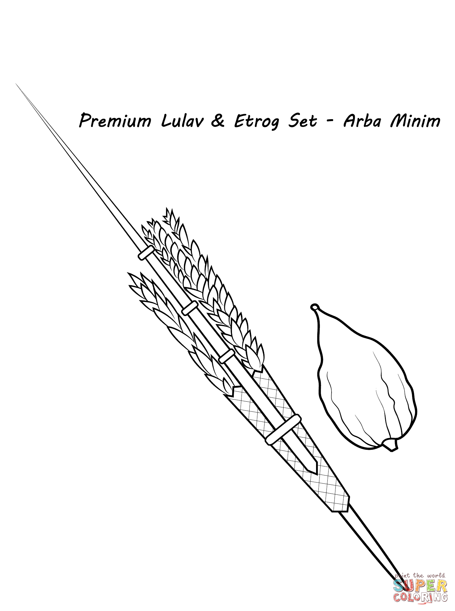 Click The Lulav And Etrog Hdpng.com  - Black And White Sukkot, Transparent background PNG HD thumbnail