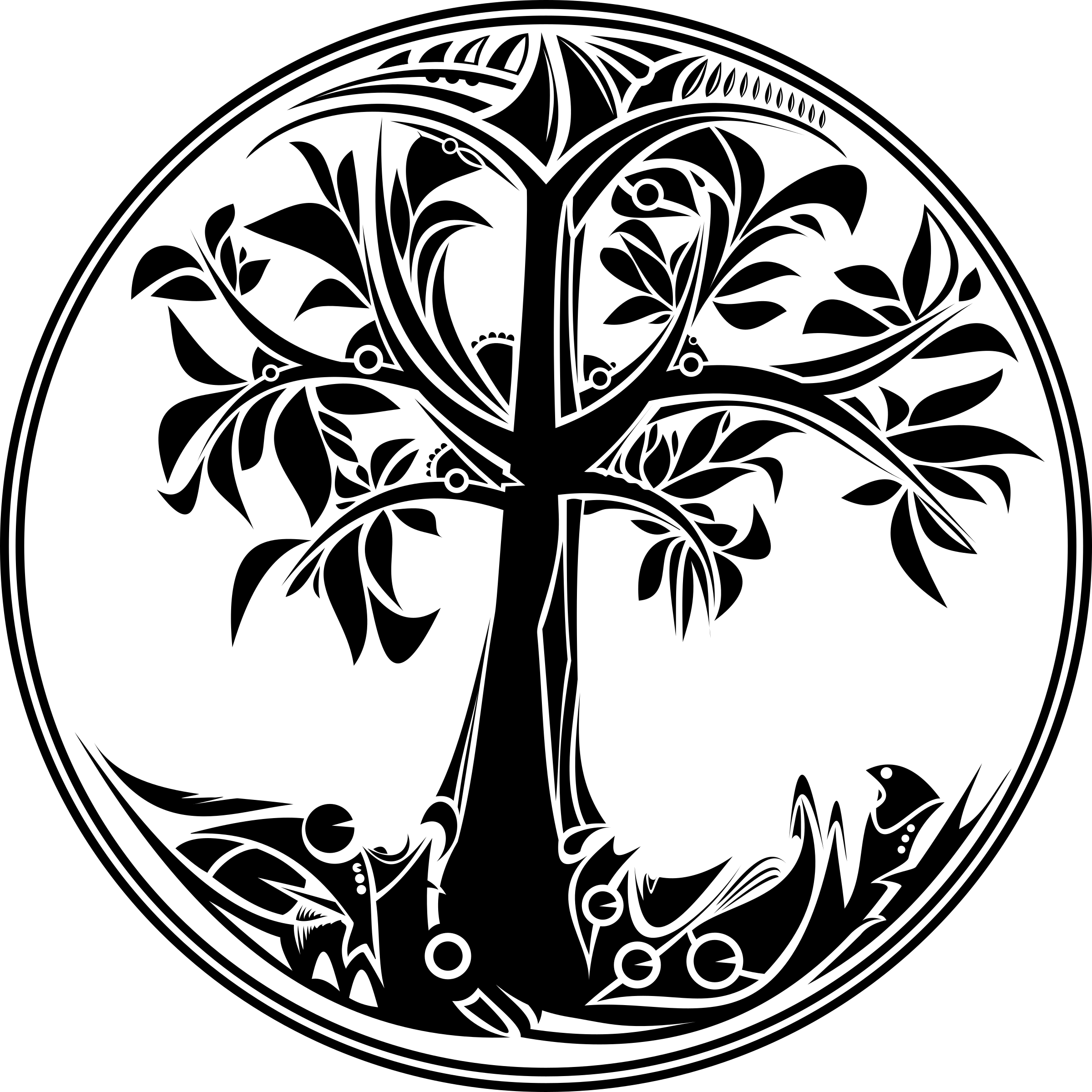 This Free Icons Png Design Of Tree Of Life Hdpng.com  - Black And White Tree Of Life, Transparent background PNG HD thumbnail