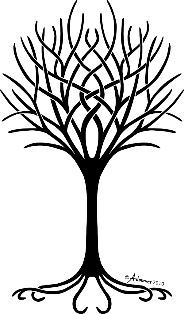 Tree Of Life By Adoomer Hdpng.com  - Black And White Tree Of Life, Transparent background PNG HD thumbnail