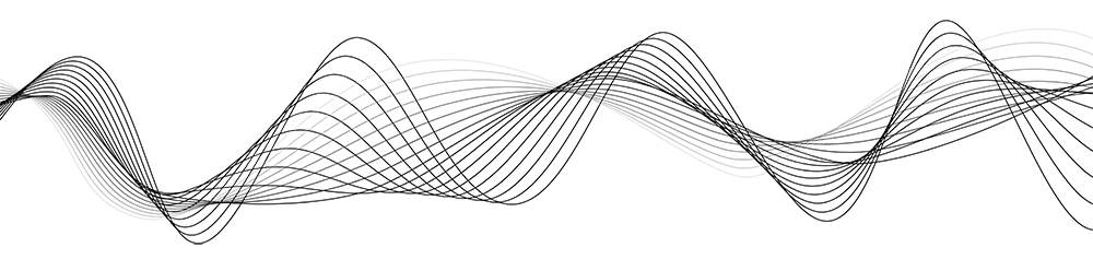 Sound Wave Png Image - Black And White Wave, Transparent background PNG HD thumbnail