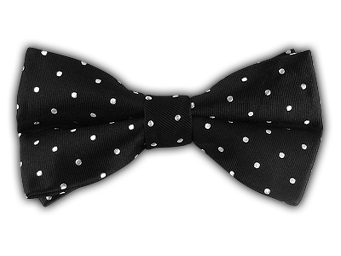 Black/white Polka Dots Bowtie Hdpng.com  - Black Bow Tie, Transparent background PNG HD thumbnail