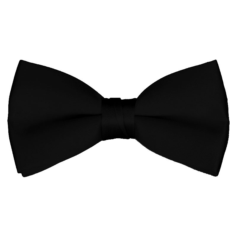 Bow Tie Clipart - Black Bow Tie, Transparent background PNG HD thumbnail