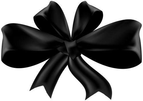Black Bow Png Clip Art - Black Bows, Transparent background PNG HD thumbnail