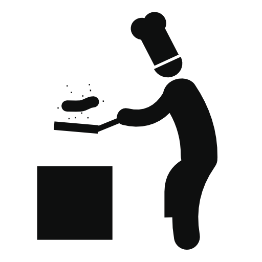 Chef Is Cooking - Black Chef, Transparent background PNG HD thumbnail