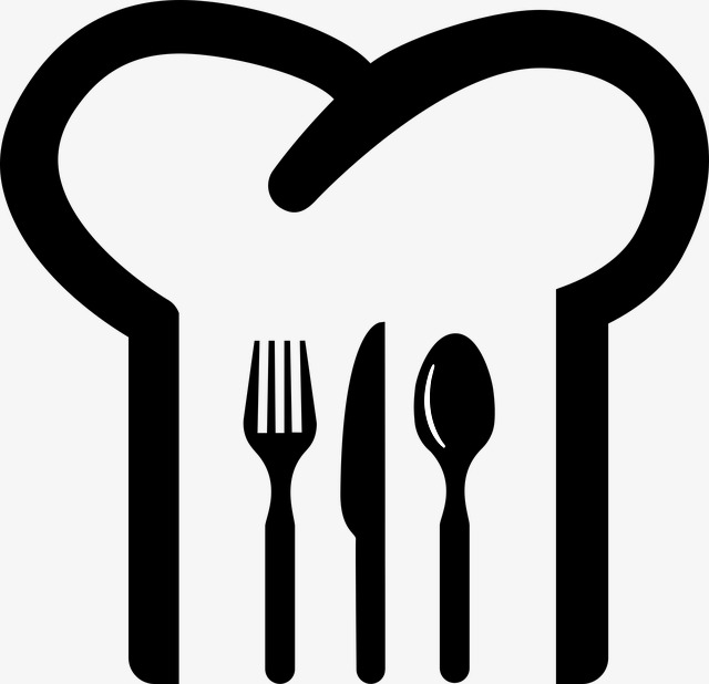 Knife And Fork, Black And White, City, Chef Png Image And Clipart - Black Chef, Transparent background PNG HD thumbnail
