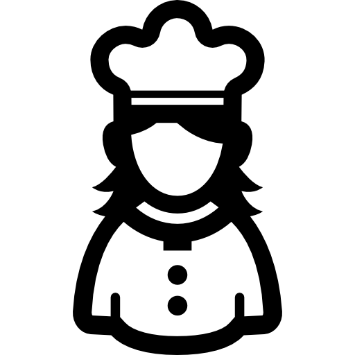 Female Chef Free Icon - Black Female Chef, Transparent background PNG HD thumbnail