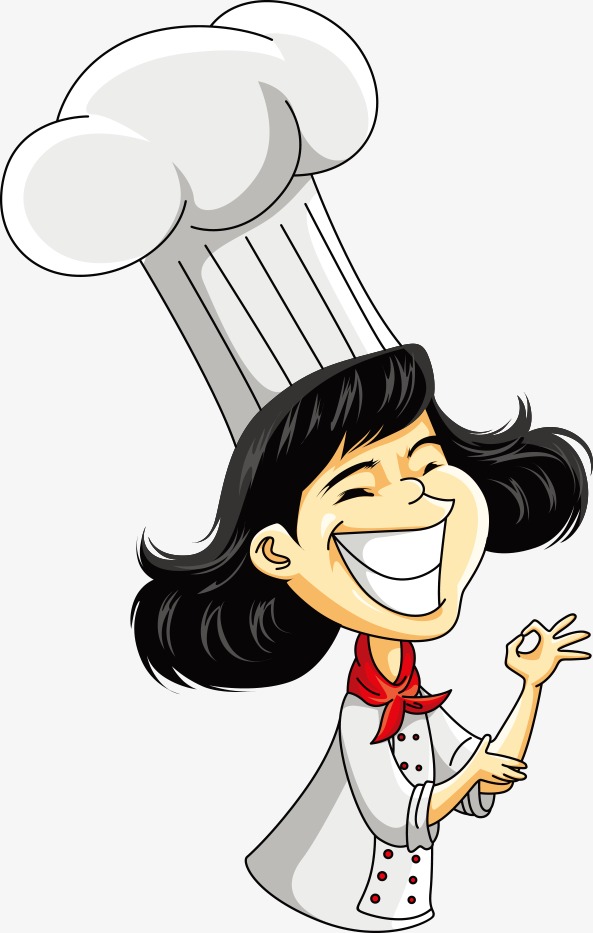 Black Female Chef Png - Vector Female Chef, Cartoon Characters, Character, People Illustration Png And Vector, Transparent background PNG HD thumbnail