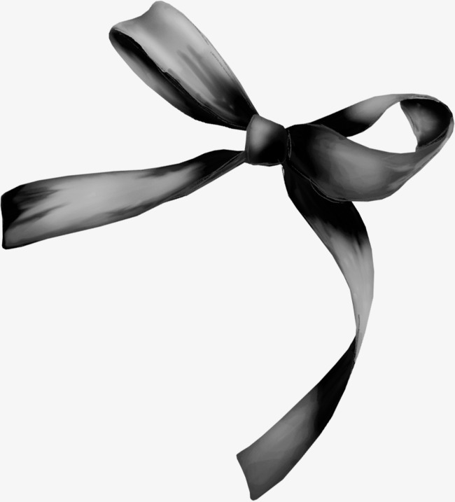 Beautiful Black Ribbon, Black Ribbons, Pretty Ribbon, Bow Png Image And Clipart - Black Ribbon Bow, Transparent background PNG HD thumbnail