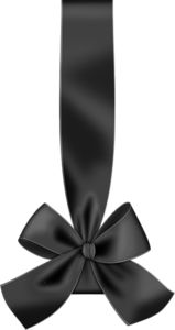 From Hdpng.com  - Black Ribbon Bow, Transparent background PNG HD thumbnail