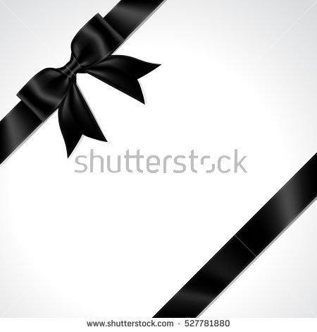 Illustration Of Isolated Black Ribbon. Black Ribbon Bow Vector. - Black Ribbon Bow, Transparent background PNG HD thumbnail