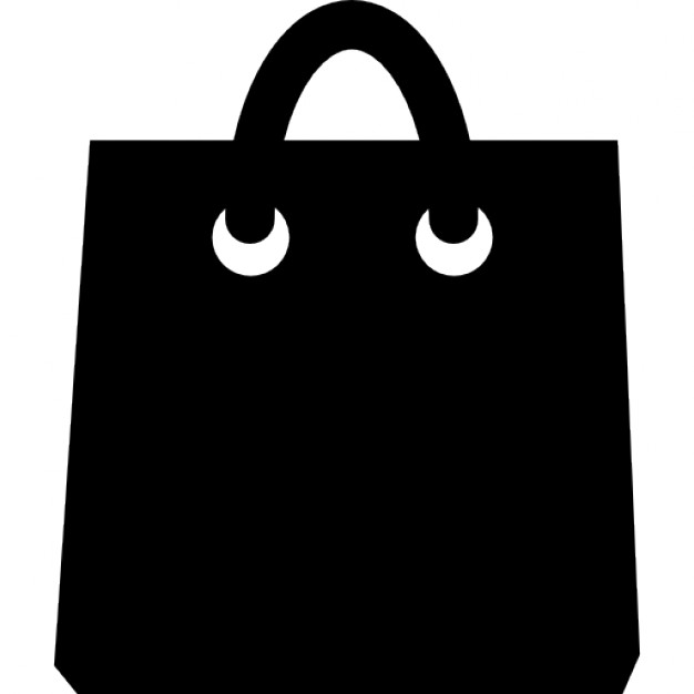 Black Shopping Bag Tool Free Icon - Black Shopping Bags, Transparent background PNG HD thumbnail