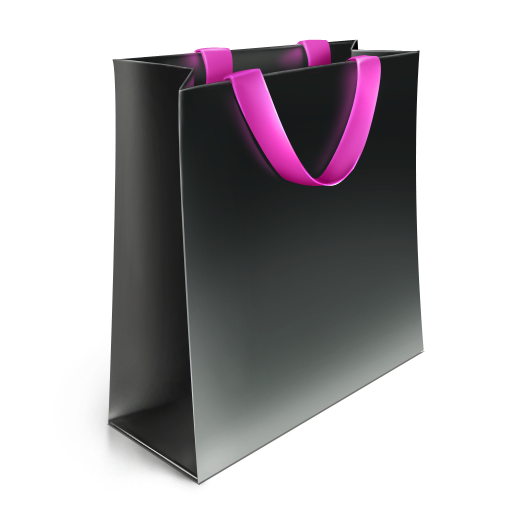 Black Shopping Bags Png - Shopping Bag Icon Black Png, Transparent background PNG HD thumbnail