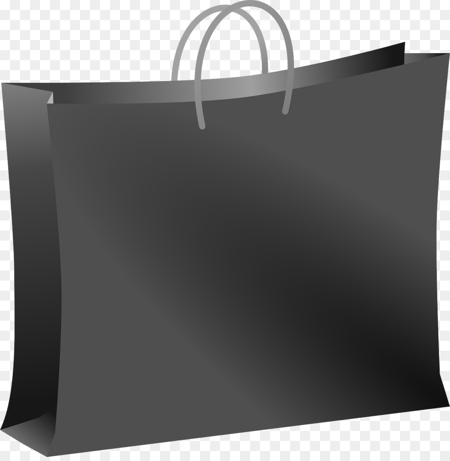 Shopping Bags U0026 Trolleys Clip Art   Bags - Black Shopping Bags, Transparent background PNG HD thumbnail