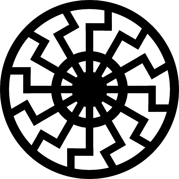 Black Sun   Wewelsburg Wheel - Black Sun, Transparent background PNG HD thumbnail