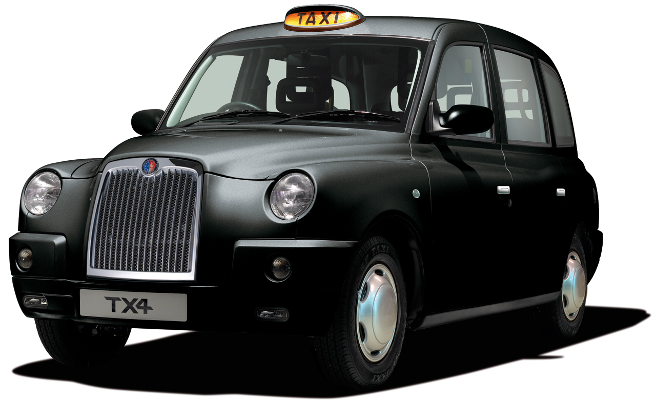 Black cab Taxi transparent im