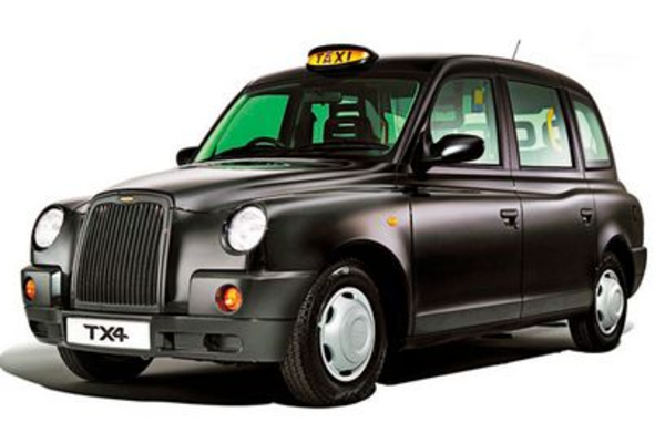 Black cab Taxi transparent im