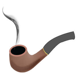 Create - Black Tobacco Pipe, Transparent background PNG HD thumbnail