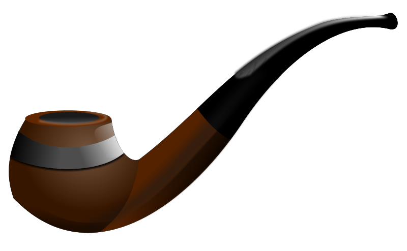 Pipe - Black Tobacco Pipe, Transparent background PNG HD thumbnail