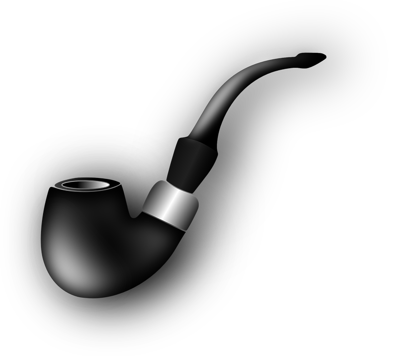 Pipe Smoking Smoke Tobacco Ash Smell - Black Tobacco Pipe, Transparent background PNG HD thumbnail