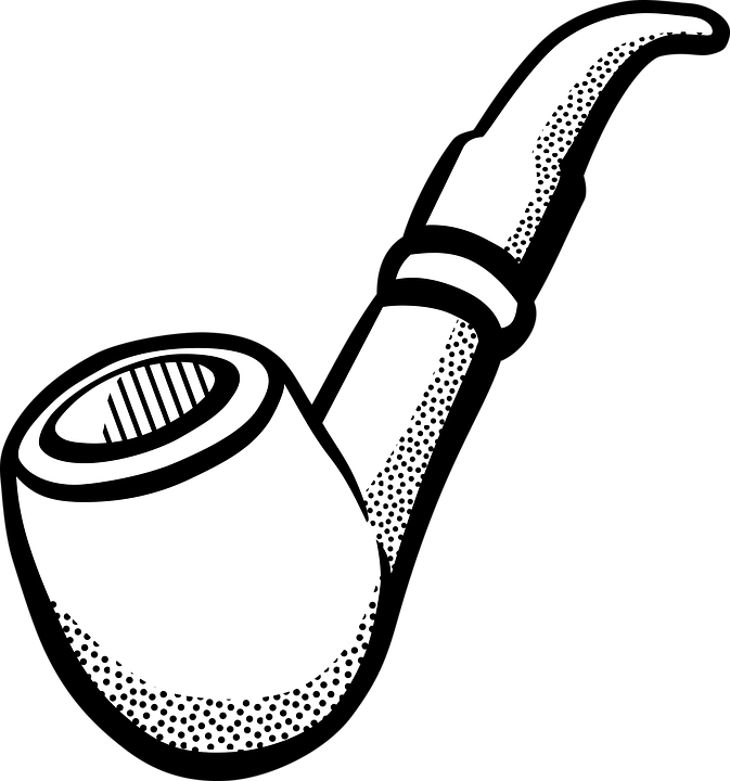 Pipe, Smoking, Tobacco - Black Tobacco Pipe, Transparent background PNG HD thumbnail