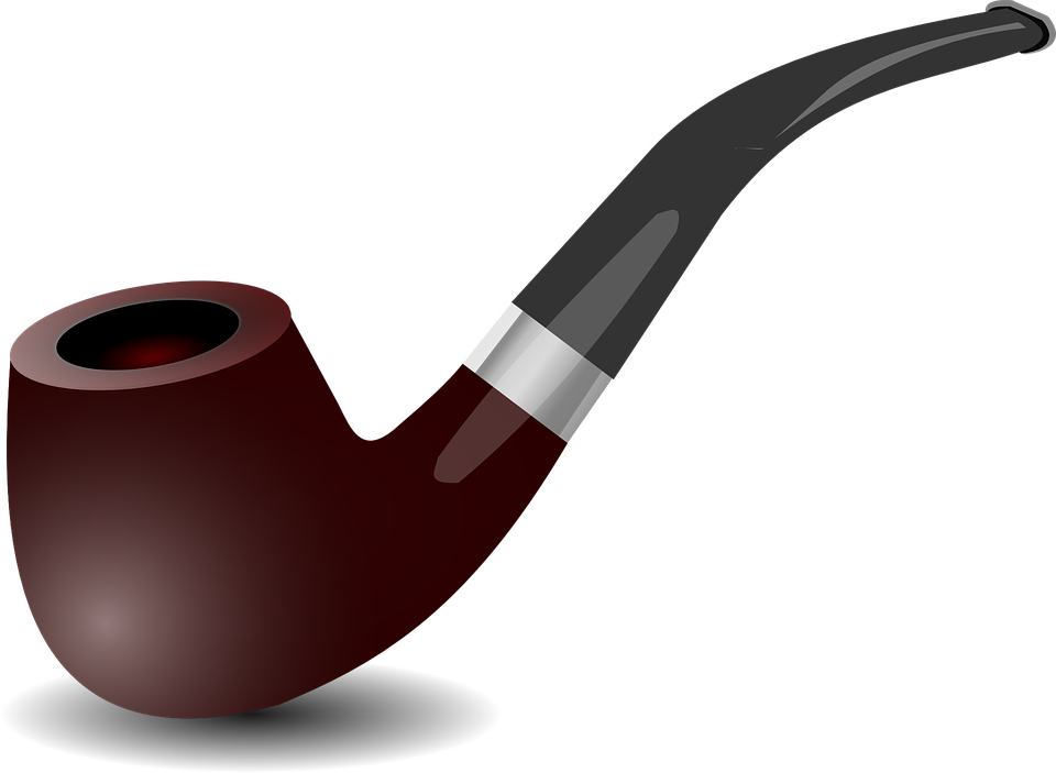 Pipe Smoking Tobacco Unhealthy Nicotine Fume - Black Tobacco Pipe, Transparent background PNG HD thumbnail