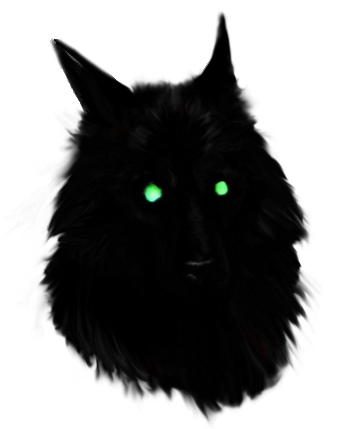 Black Wolf Face By Feralkyn Hdpng.com  - Black Wolf, Transparent background PNG HD thumbnail