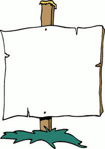 Blank Yard Sign Clipart #1 - Blank Camp Sign, Transparent background PNG HD thumbnail