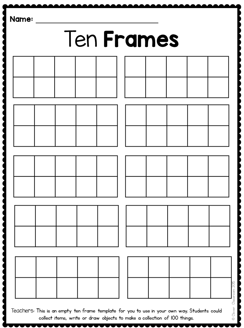 5 Best Images Of 10 Frames Free Printables   Double Ten Frame Worksheet, Printable Ten Frame Cards And Free Printable Birthday Frames - Blank Ten Frame, Transparent background PNG HD thumbnail