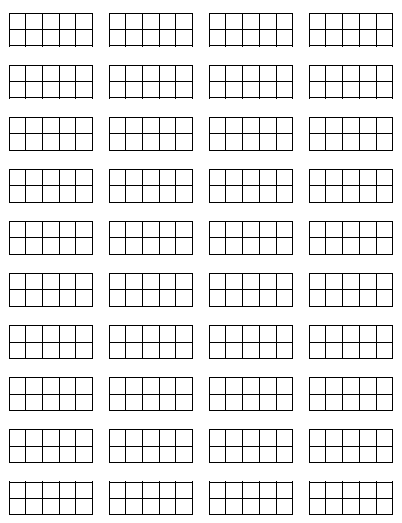 Print These Blank Mini 10 Frames, Cut Them Apart, And Keep Them Handy - Blank Ten Frame, Transparent background PNG HD thumbnail