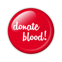 Red Donate Blood Button - Blood Donation, Transparent background PNG HD thumbnail