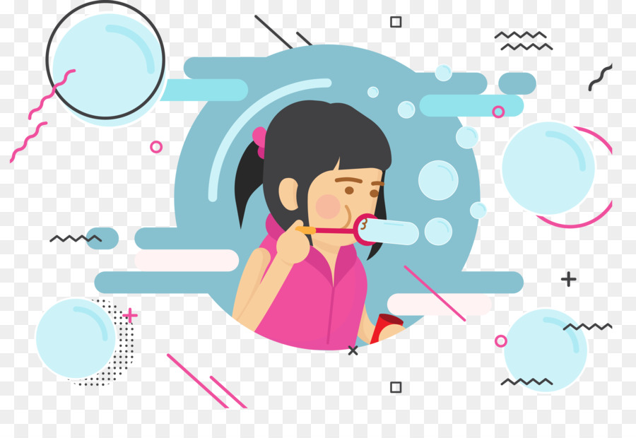 Drawing Illustration   Girls Blow Bubbles - Blow Bubbles, Transparent background PNG HD thumbnail