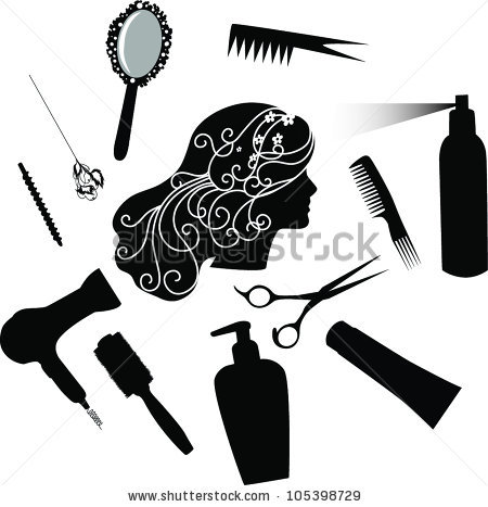 Fashionable Hairdress The Hairdresser The Hair Dryer A Hairbrush Scissors - Blow Dryer And Scissors, Transparent background PNG HD thumbnail