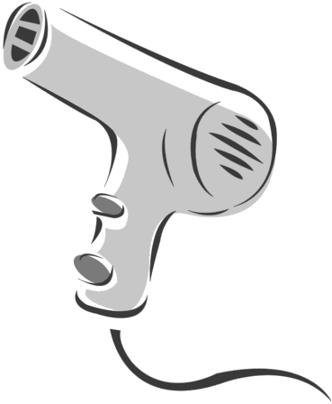 Blow Dryer And Scissors Png - Hair Blow Dryer Clipart, Transparent background PNG HD thumbnail