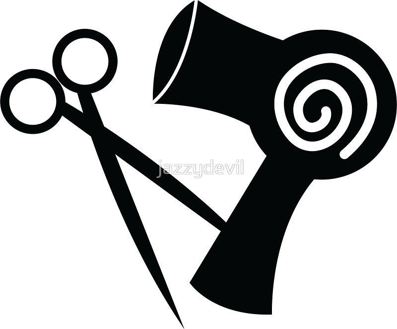 Hairdryer And Scissors Hairstylist By Jazzydevil - Blow Dryer And Scissors, Transparent background PNG HD thumbnail
