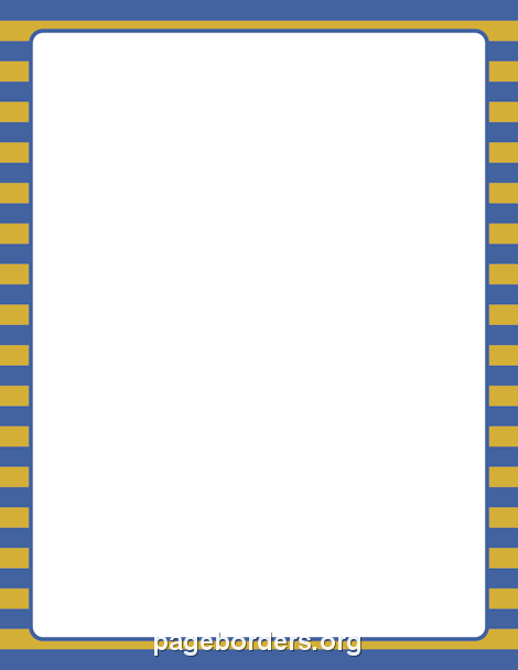 Blue And Gold Striped Border - Blue And Gold, Transparent background PNG HD thumbnail