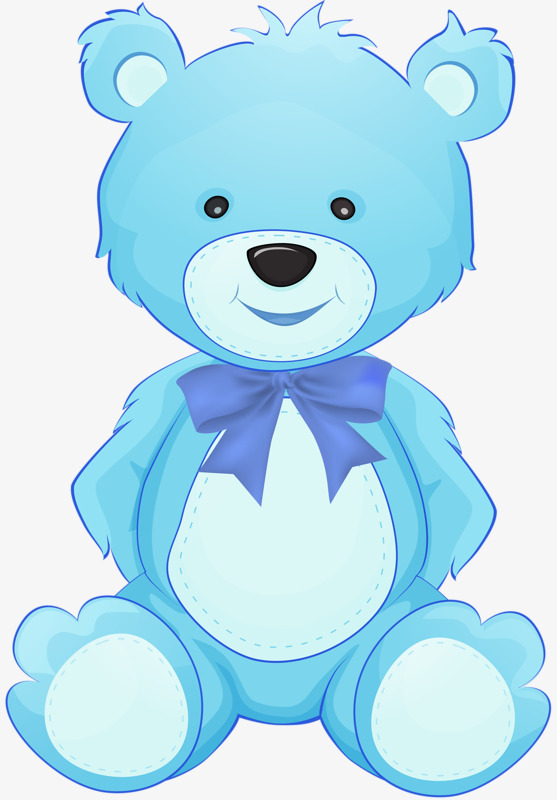 Blue Bear, Cartoon, Lovely, Bear Png Image And Clipart - Blue Bear, Transparent background PNG HD thumbnail