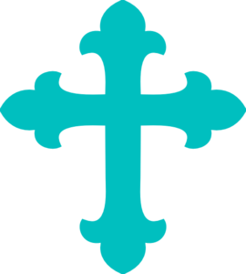 Baby Blue Cross Clipart #1 - Blue Cross, Transparent background PNG HD thumbnail