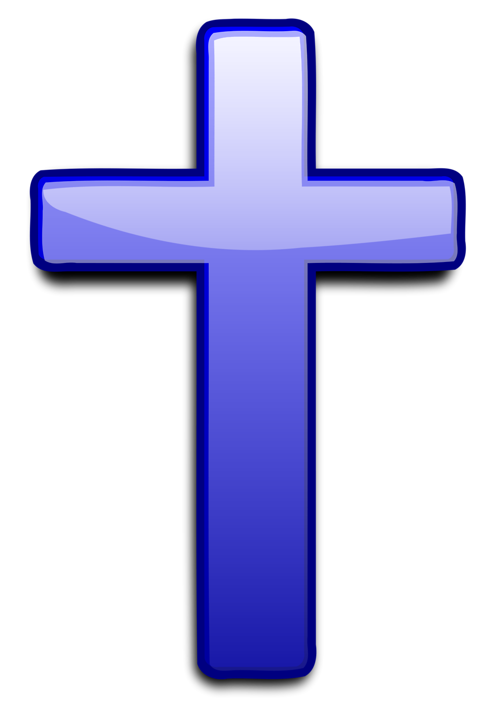 Cross - Blue Cross, Transparent background PNG HD thumbnail