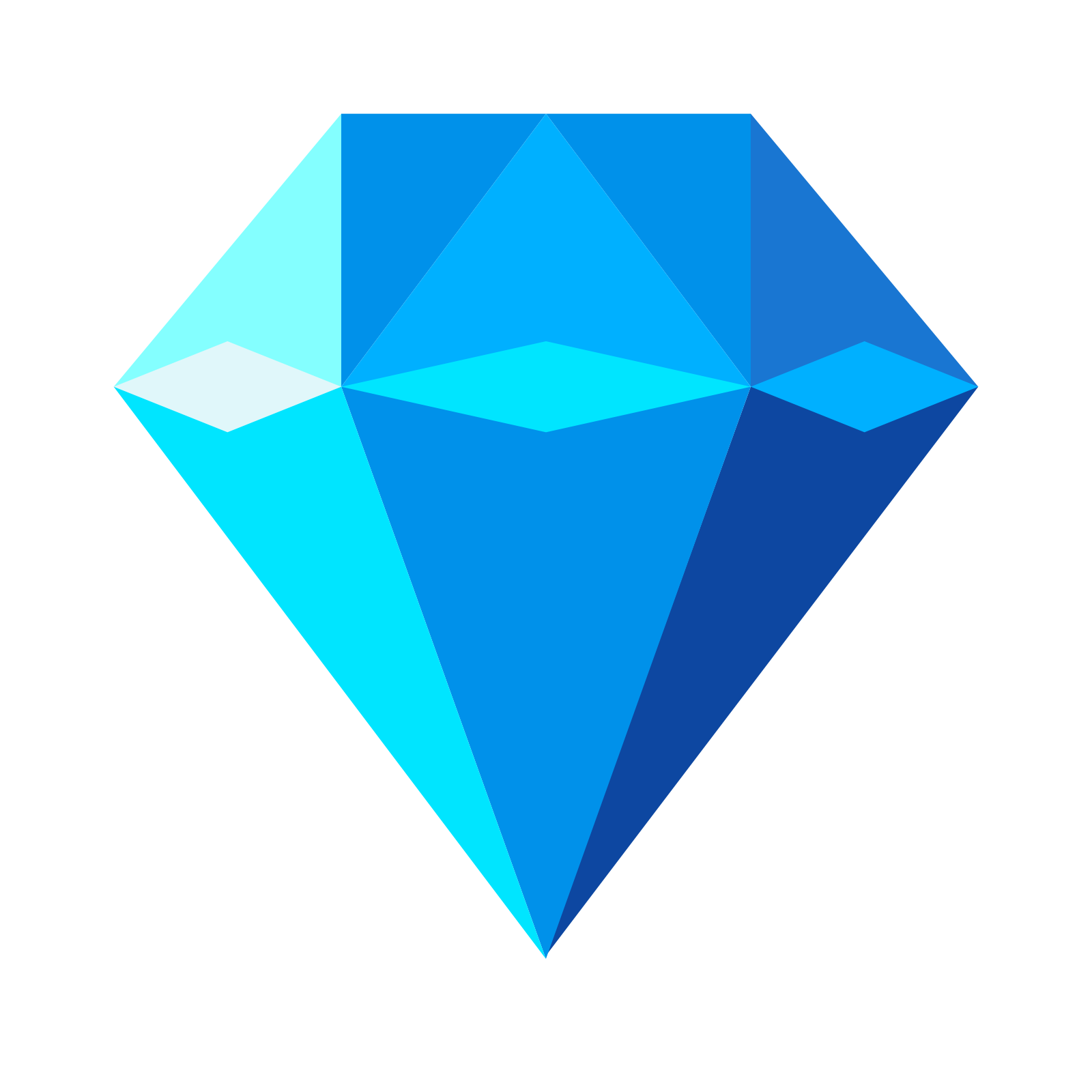 Cut Diamond Images - Blue Diamond, Transparent background PNG HD thumbnail