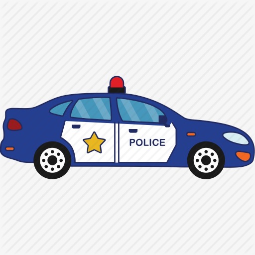 Blue Police Car Png - Cartoon Car, Police Car, Car, Transportation Png Image And Clipart, Transparent background PNG HD thumbnail