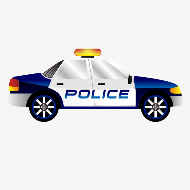 Vector Traffic Blue Police Car, Vector, Traffic Flow, Blue Png And Vector - Blue Police Car, Transparent background PNG HD thumbnail