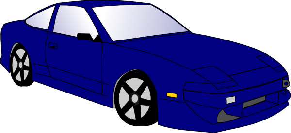 car blue shiny racing car aut