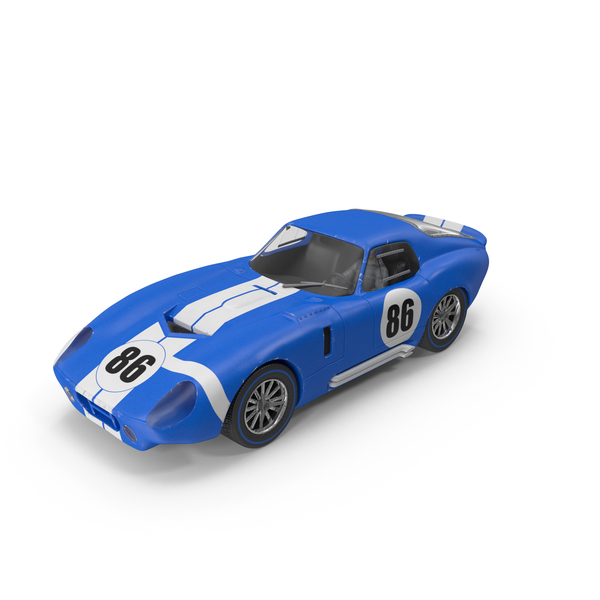 Slot Car - Blue Race Car, Transparent background PNG HD thumbnail