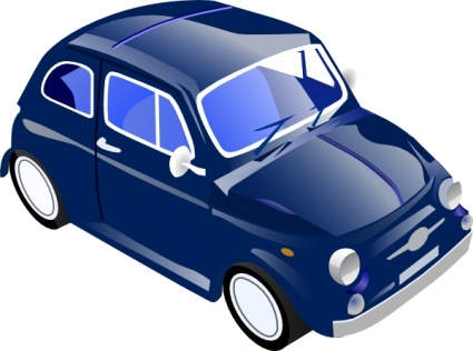 Transportation - Blue Toy Car, Transparent background PNG HD thumbnail