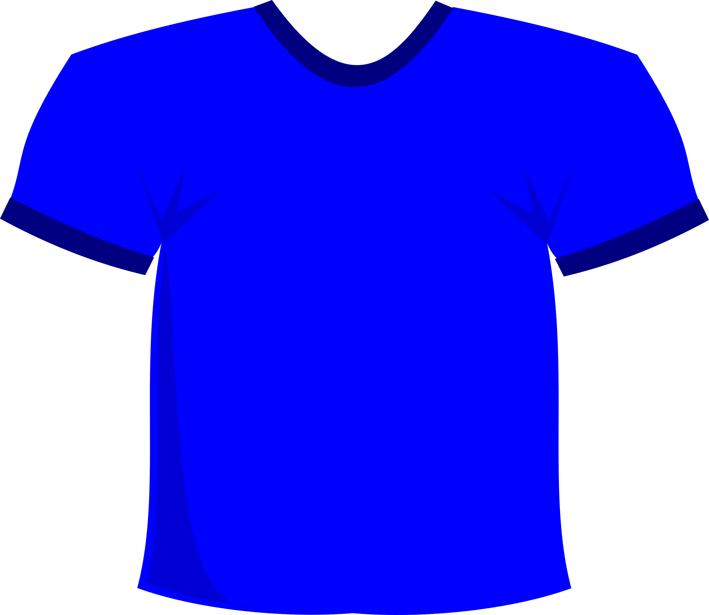 Big Image (Png) - Blue Tshirt, Transparent background PNG HD thumbnail